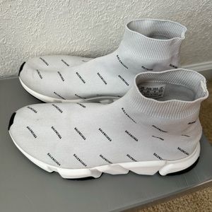Gray Balenciaga sock sneakers